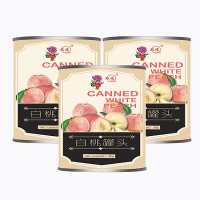 China Wholesale Canned SHUANGFU 3000G Normal Temperature Storage Fruit Canned White Peaches for sale