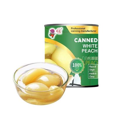 China Canned Most Popular Sweet Fruit Normal Temperature 820G Can Canned White Peach for sale