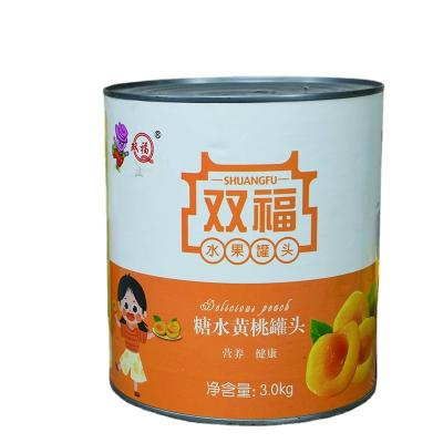 China Best Selling High Quality Food Canned Mix Fruit Box 3Kg Canned Yellow Peach Strips for sale