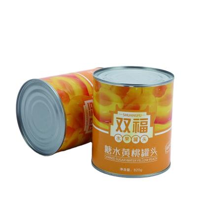 China Canned Cheap Modern Fruit Production Line Brands Canned Yellow Peach Petals 820G for sale