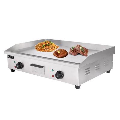 China Whole Flat Electric Griddle Table Top Griddle Commercial Grill Meat Cooking Rotisserie Beef Desktop Griddle for sale