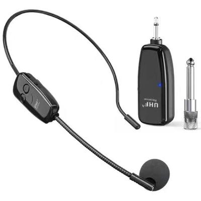 China Handfree DJ Microphone Professional Headset Microphone Mic Collar 1 to 2 Channel Headset Audio Wireless Microphone for sale