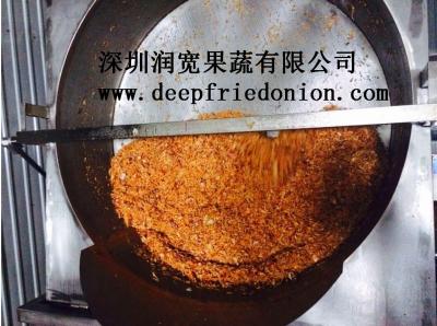 China Golden Yellow Absent Deep Fried Onion , Crispy Fried Onion Recipe for sale