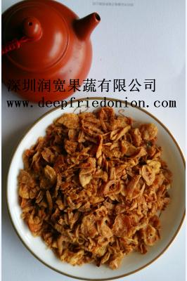 China Delicious Brittle Deep Fried Onion , Golden Color Crispy Fried Onions for sale