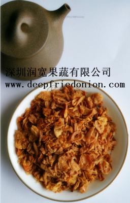 China Delicious Brittle Deep Fried Onion , Golden Color Crispy Fried Onions for sale