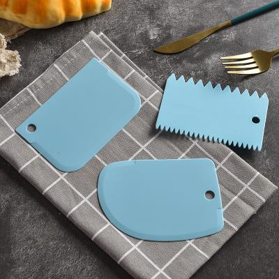 China Durable Plastic Handle Carbon Steel / Stainless Steel Scraper Putty Knife Paint Tools Spatula Set for sale