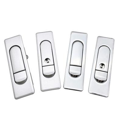 China AB509 Zinc Alloy Electric Control Cabinet Door Lock With Main Sheet Metal Zinc Alloy Cabinet Lock Jump Press Chrome Panel Industrial Locks for sale