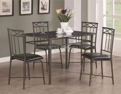 China Dining Set Beautiful Looking Five Piece Occasional Bar Or Dining Set 47x29.5x29.5 Black Inches for sale