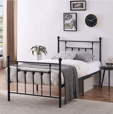 China (Other) Home and Apartment Dormltory General Use Iron Bed Adjustable Modern Single All Iron Metal Furniture Cheap Single Bed for sale