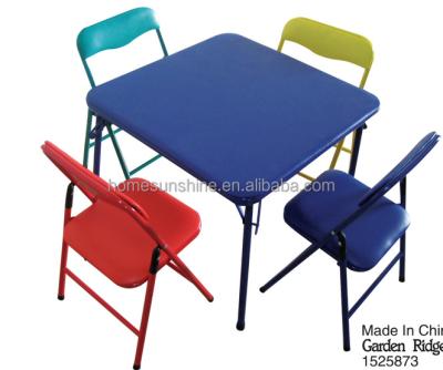 China Metal Kids Used Metal Folding Table And Chairs for sale