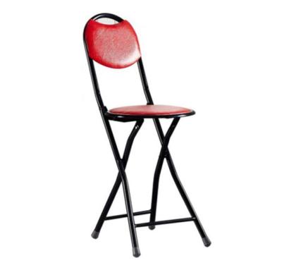 China Leisure Chair Bar Stool Padded Soft Portable Folding Umpire Chair Breakfast Kitchen Steel Frame View Seat for sale