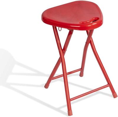 China Portable Leisure Chair Metal And Plastic Folding Stool Lightweight Outside Chairs for sale