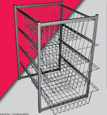 China SUSTAINABLE METAL SHELVING UNIT WITH 4 WIRE RACK, METAL RACK for sale