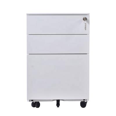 China Adjustable Structure 3 Drawer Pedestal Cabinet Movable Drawer Cabinet Steel Assembly (Height) Drawer Cabinet For Sale for sale