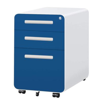 China Adjustable (Height) Customized Structure Door Metal Filing Cabinet Two Tier Small Closes 3 Drawers for sale