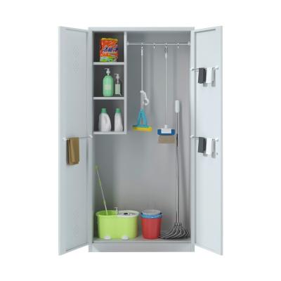 China Collect Modern Style Bathroom Furniture Storage Metal Cabinet Broom Cabinet for sale