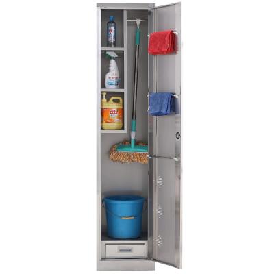 China Assemble High Quality Metal Single Door Swing Storage Antirust Bathroom Cabinet for sale