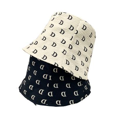 China Image Spring Autumn Vacation Wholesale Cotton High Quality Outdoor Letter Bucket Hats for sale