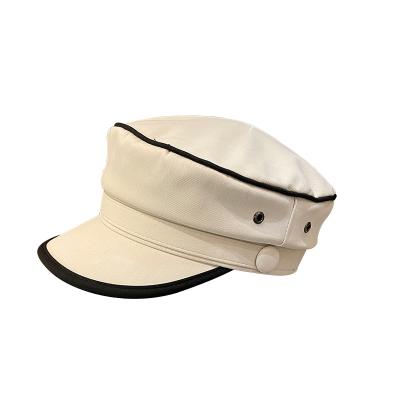 China Wholesale White Picture Navy High Quality Hat Women Polyester Casual Military Berets for sale