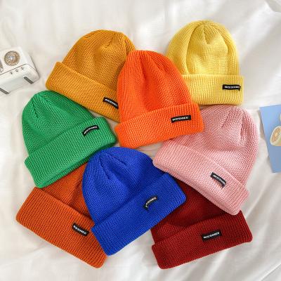 China COMMON Hot Sale Winter Crochet Hat Knitted Beanies Hip Hop Multi Colors Knitted Hats for sale