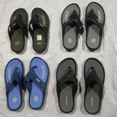 China Anti-odor Stock Lot Shoes Men Slippers EVA Beach Flip Flops for sale