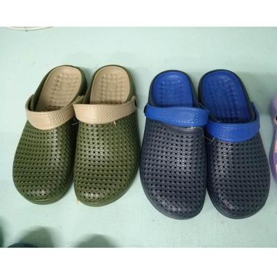 China Chinese Wholesale EVA Stock Plastic Outdoor Flat Shoe Non-odor Chinese EVA HOBBLES For Men's Eva Slipper for sale