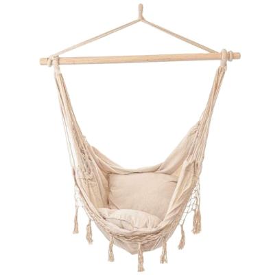 China Super Comfortable Garden Swing Chair Outdoor Bedroom Hanging Hammock Chair With Pillow for sale