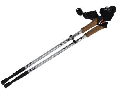 China EVA Cork Handle Telescopic Aluminum combine nordic walking 6061 for sale