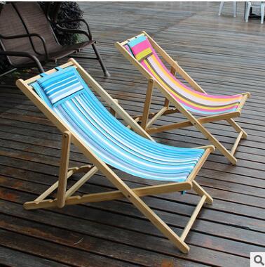 China Leisure Simple Folding Outdoor Armres Folding Wooden Beach Chair for sale