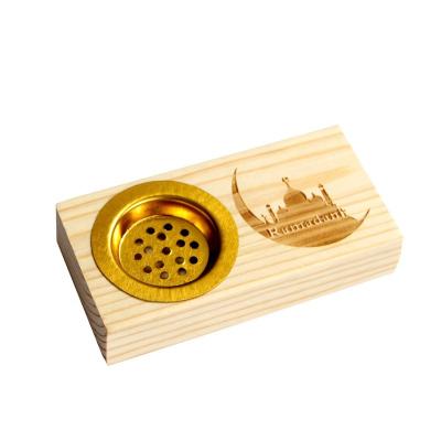 China Mubkhara Crystal Incense Burner Holders Arabian Diffuser Luxury Bakhoor Charcoal Burner Arabic Censer Small Custom Logo for sale