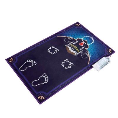 China Non-slip custom printing prayer rug kids prayer islamic sejadah rug non-slip educational step-by-step teacher for sale