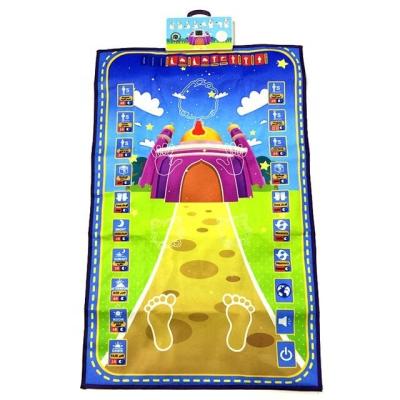 China Kids Non-slip Educational Electronic Interactive Prayer Mat Islam Prayer Rug Carpet Islamic Gifts for sale