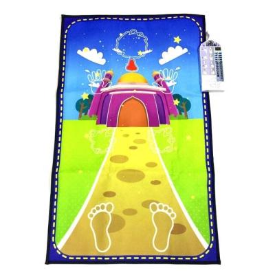 China Factory Price Children's Prayer Mat Islamic Electronic Interactive Prayer Blanket Non-slip Customized Design Educational Worship for sale