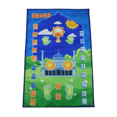 China Washable Electronic Islamic Prayer Mat, Music Teaching Talking Mat With Worship Step Guide Prayer Blanket for sale