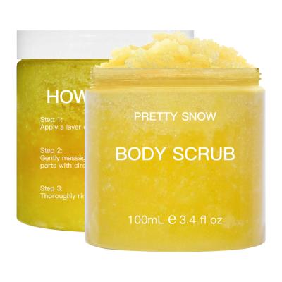 China Exfoliator Custom Wholesale Vegan Private Label Organic Salt Exfoliator Body Scrub for sale