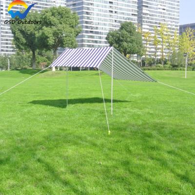 China UV-Resistant and Sun Shades Portable Beach Tent Pop Up Retro Sun Canopy Geometric Triangle Picnic Shade Outdoor Camping Shelter Tent UV-Resistant for sale