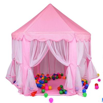 China Indoor Princess Castle Hexagon Tent Princess Castle Tent Outdoor Play Tent Children Kids Easy Foldable Play Tent for sale