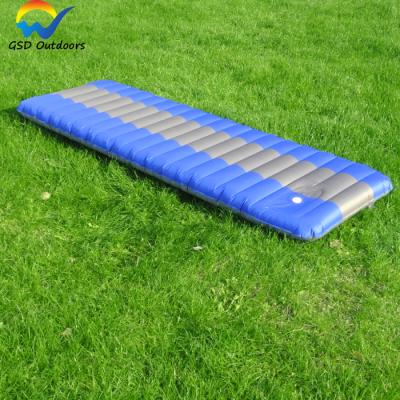 China Lightweight Outdoor Inflatable Ultralight Sleep Pad For Lightweight Air PVC Sleep Pad Camping Self-Inflating Mat for sale