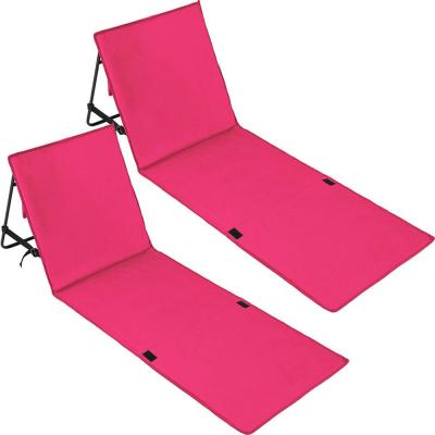 China Foldable Adjustable Sun Loungers Mat Waterproof Oxford Beach Mat Mat Camping Bed Folding Beach Backrest Sofa Bed With Backrest for sale