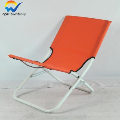 China Wholesale Collapsible Folding Beach Chair Waterproof Outdoor Lightweight Folding Camping Chair With Extended Backrest for sale