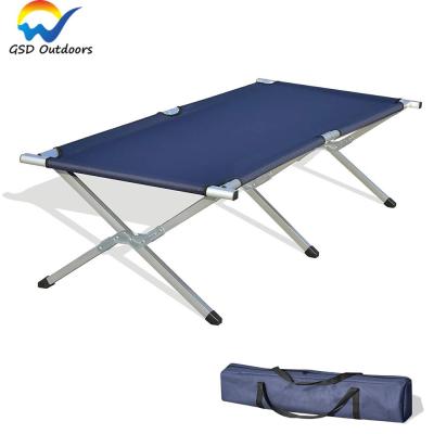 China Eco-friendly and portable outdoor foldable camping sofa bed aluminum tube beach bed portable folding chair for sale