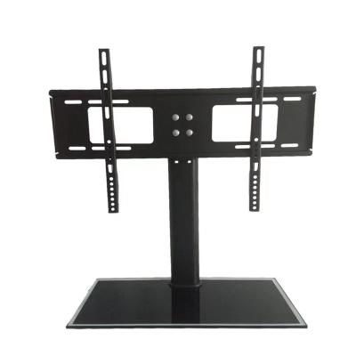 China Cold Rolled Steel Tempered Glass Wall Mount TV Stand Plasma Table Desk Mount for 32"-65" TV Mount for sale