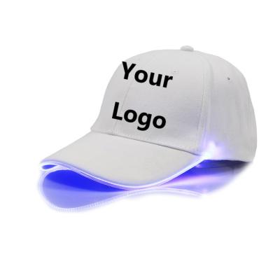 China COMMON Customize Fashion LED Light Baseball Cap Glow Party Hat LED Flashing Hats for sale