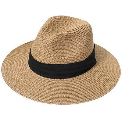 China Wholesale Korean Summer Beach Sunshade Large Striped Straw Hat With Raindrops And Women Top Straw Hat For Man for sale