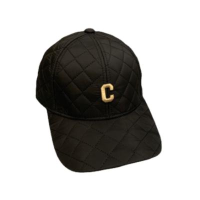 China COMMON new style hat plaid gorras for autumn and winter fashion letter embroidery Korean baseball cap for sale