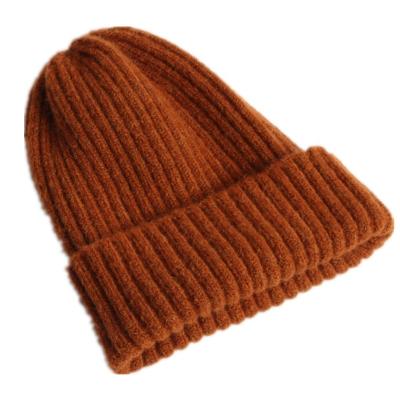 China Beanie Hat Knit Cuff Plain Winter Women's Striped Beanie Warm Stocking Cap Types COMMON Beanie Men Slouchy Knit Skull for sale