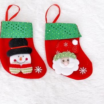 China Christmas Decoration Christmas Decorations Socks Small - Santa Snowman Reindeer Home Decorations Party Props for sale