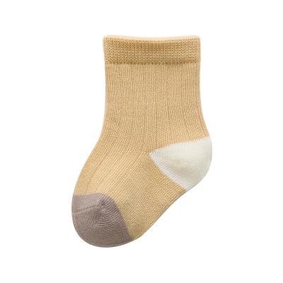 China New autumn and winter baby socks breathable soft plain combed cotton tube floor socks for sale