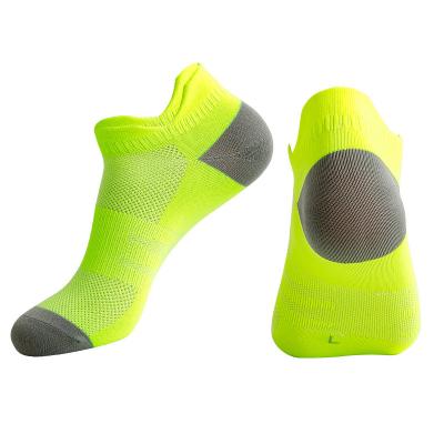 China Thin breathable marathon sports fitness quick-drying boat socks men and women summer running shallow mouth socks for sale