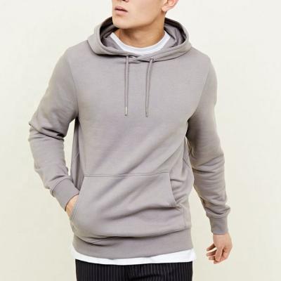 China High Quality Breathable White Hoodies Pale Gray Pocket Front Hoodie Private Label Hoodies for sale